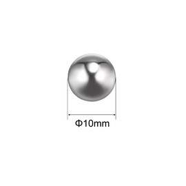 sourcing map 10pcs 10mm 201 Stainless Steel Bearing Balls G200 Precision