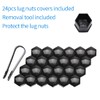 Acorn M14x1.5 Black Lug Nuts - 2" Tall, Set of