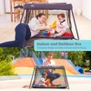 UNiPLAY Foldable Travel Crib, Lightweight Portable Playpen, Easy to Pack