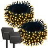 Brightown 2 Pack Solar String Lights for Outside, 92Ft 240