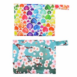 2 bolsas reutilizables para pañales menstruales de tela, 2 unidades, 7 x 5.5 pulgadas (2MN2)