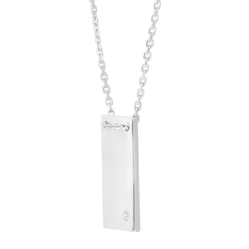 Silpada 'Shine Bright' Rectangular Pendant with Cubic Zirconia in Sterling