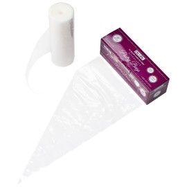 DecoPac Disposable 100 Count Pastry Bag, 18 Inch, Clear