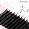 NATUHANA Sandwich Clover W Shape Eyelash Extension Dual-Core 3D Preused