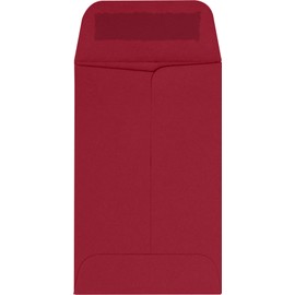 #1 Coin Envelopes (2 1/4 X 3 1/2) - Garnet Red (250 Qty.)