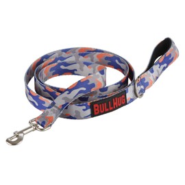 Bullhug 6 FT Bulldog Leash with Padded Handle. Leash for Walking & Training All Breeds (Blue)