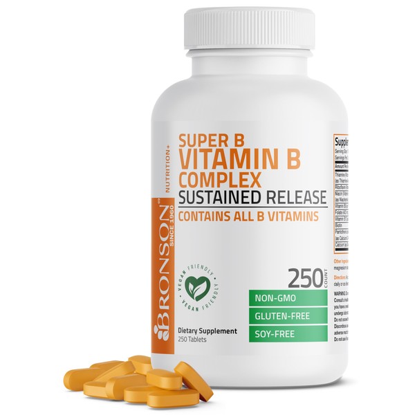 Bronson Bronson Super B Vitamin B Complex Sustained Slow Release
