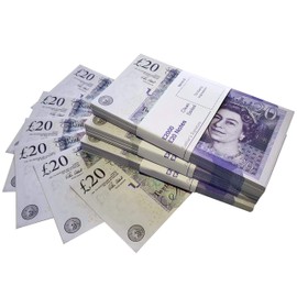Big Screen Stacks | UK COMPANY | PROP MONEY UK POUNDS x300 £20 PROP MONEY NOTES Extra Bank Straps included | 6K PROP MONEY STACK | Movies Play Fake Casino Photo Booth, pretend play and learning