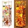 CroBlissful Stuffed Animal Zoo Storage with USB Star String Lights