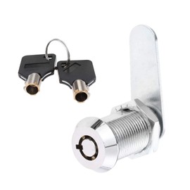 Thread Tubular Cam Lock 30mm Zinc Alloy Security Drawer Cam Cylinder Lock with 2 Keys for Door Mailbox Cabinet Cupboard Letterbox