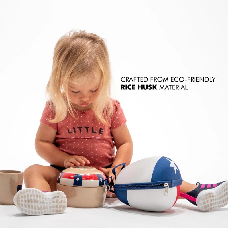 Refresh-A-Baby Stackable 4 Pc Feeding Set - Eco-Friendly Bowl Cup