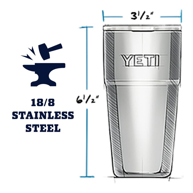 YETI Rambler Stackable Pint, Vacuum Insulated, Stainless Steel with MagSlider