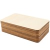 50 PCS 6 x4 Inch Unfinished Basswood Blanks, Rectangle Wood