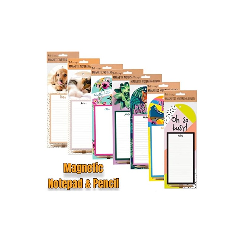 Orbitron Magnetic Shopping List Pad Notepad & Pencil To Do