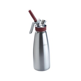 iSi Gourmet Whip (1 Quart) - Multifunctional Food Whipper for Warm & Cold Application, Stainless Steel Cream Canister - Includes 3 Decorating Tips, Dishwasher Safe - Professional Culinary Tool