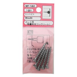 Waki Sangyo WF-182 ALC Hit Screw Dish 4X35 Screw Hole Installation Work