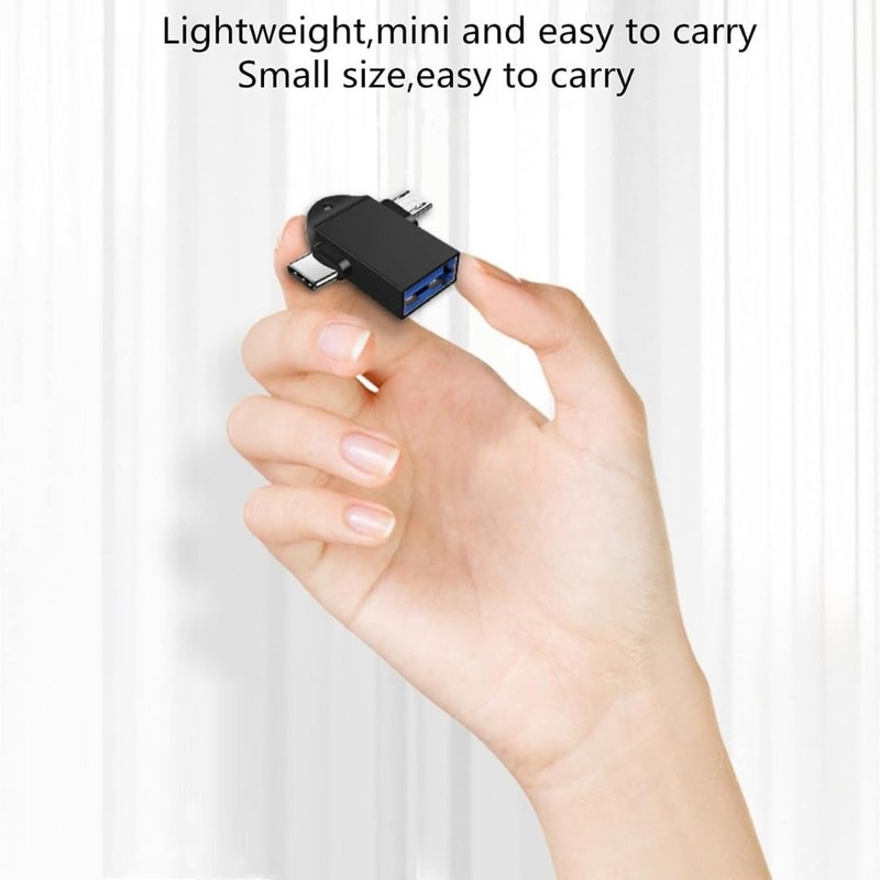 2-in-1 OTG Adapter - USB C & Micro USB to