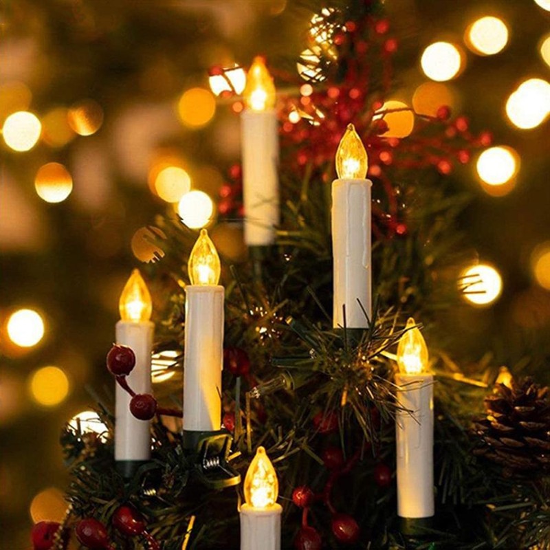 USB LED Candle Lamp Warm White LED Flameless Christmas Candle