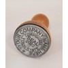 Michigan Rustix Corporate Seal Hand Stamp, Round 1-5/8" Impression, Wooden
