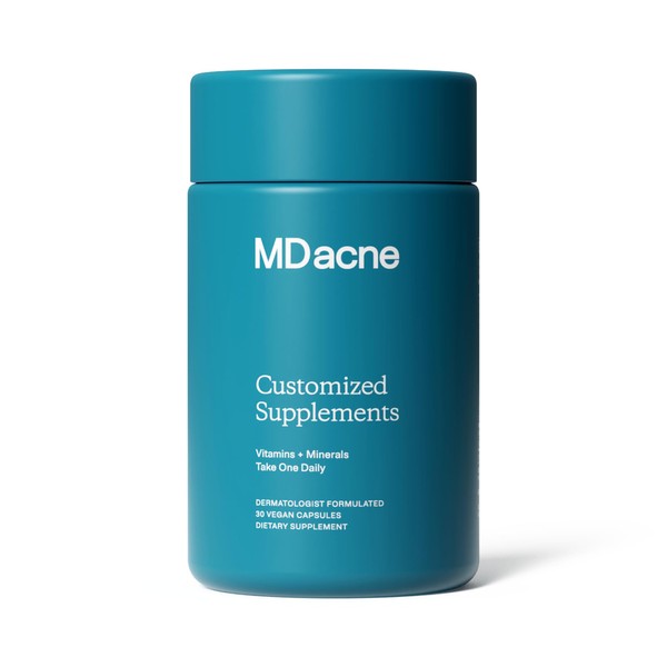 MDacne Vitamins and Minerals Skin Clearing Supplements - 30 Vegan