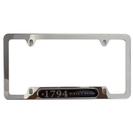 Silver License Plate Frame Cover Holder 1794 Edition for Tundra Truck Car Accessories Stainless Steel 1PC
