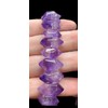 Amethyst Double Terminated Point Beaded Stretch Bracelet Healing US SELLER