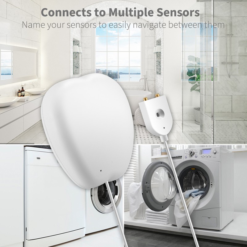 Smart Water Leakage Detector WiFi Flood Detection Alarm Sensor for