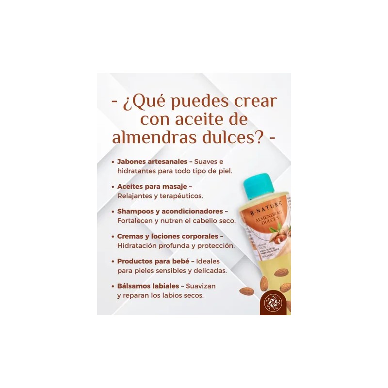 Aceite Almendras Dulces 1000 Ml 100 Natural Cuerpo Cabello