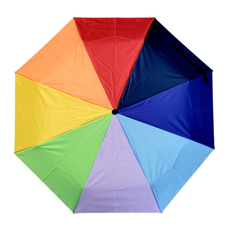 Lemasi Rainbow Pocket Umbrella - Compact Hand Opener Umbrella with