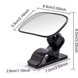 Biqing Baby Rear View Mirror, 360 ° Adjustable Rear View Mirror to Monitor Baby Keep Baby in View, Baby Rear View Mirror With Clip Use for Car Visor