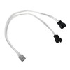 4pcs PWM Fan Extension Cable 4 Pin Silver Coated Copper