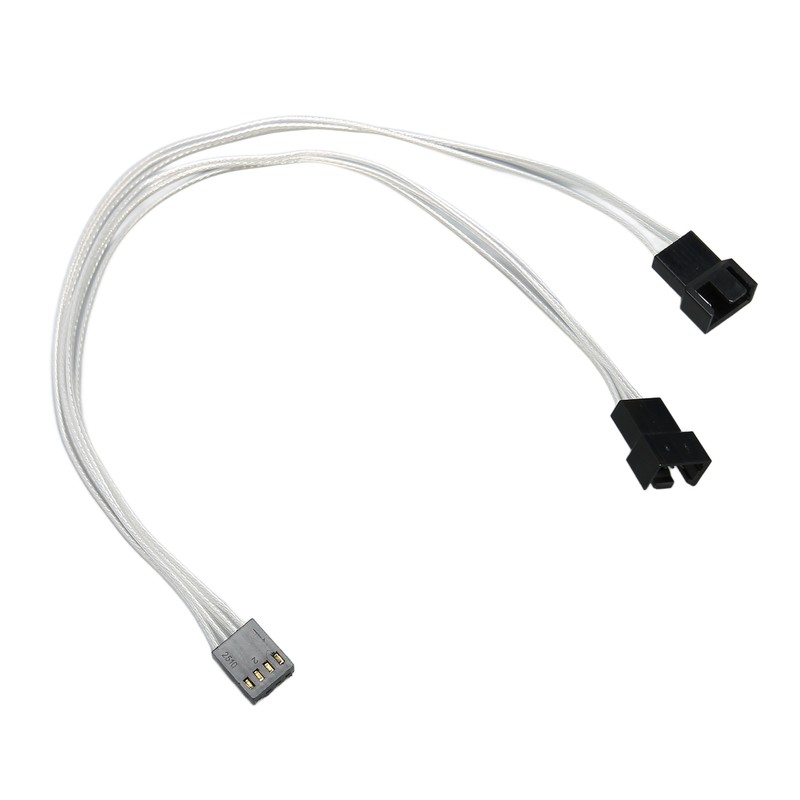 4pcs PWM Fan Extension Cable 4 Pin Silver Coated Copper