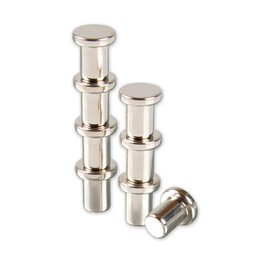 Magna-C® Pack of 8 Ultra Strong Notice Board Magnets with Grip Edge, for Notice Board, Whiteboard, Fridge, Magnetic Board, Diameter 6 x 10 mm, Note Magnet