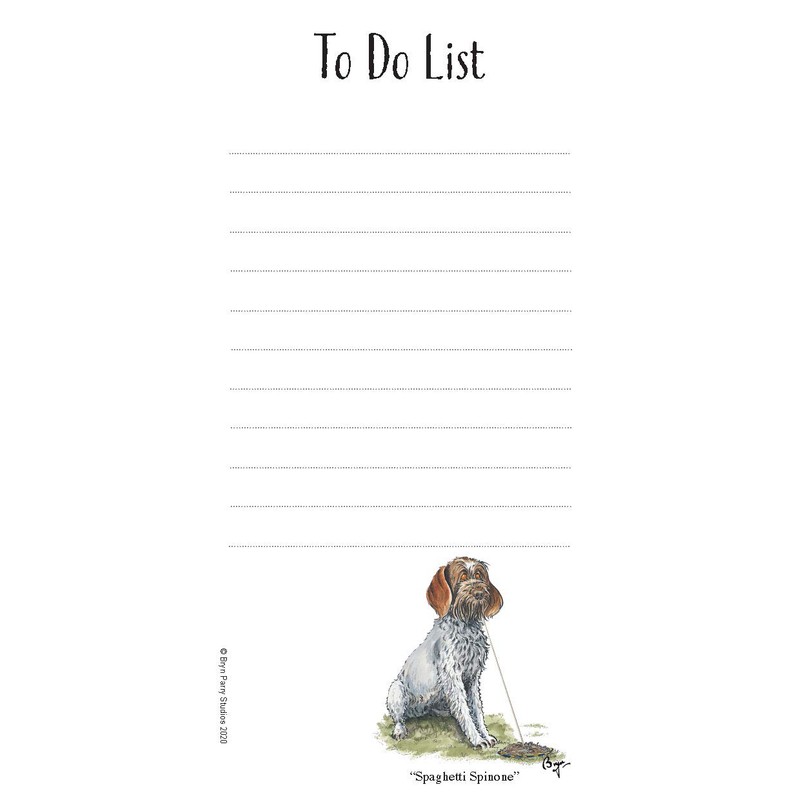 to Do List Magnetic Notepad. Working Dogs by Bryn Parry
