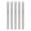 sourcing map 5pcs Mn Steel Feeler Gauge 0.6mm Thickness 150mm