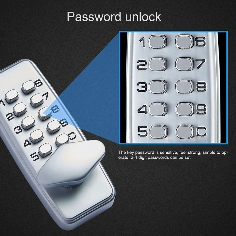 Mechanical Password Lock, Keyless Entry Door Lock Keypad Digital Pass