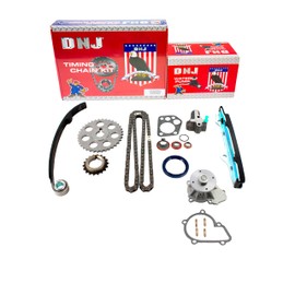 DNJ TK607AWP Timing Chain Kit with Water Pump for 1989-1997 Nissan 240SX D21 Pickup 2.4L L4 12V SOHC 2389cc