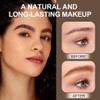 BUTBU Curved Eyebrow Pencil, 2 in 1 Microblading Eyebrow Pen,