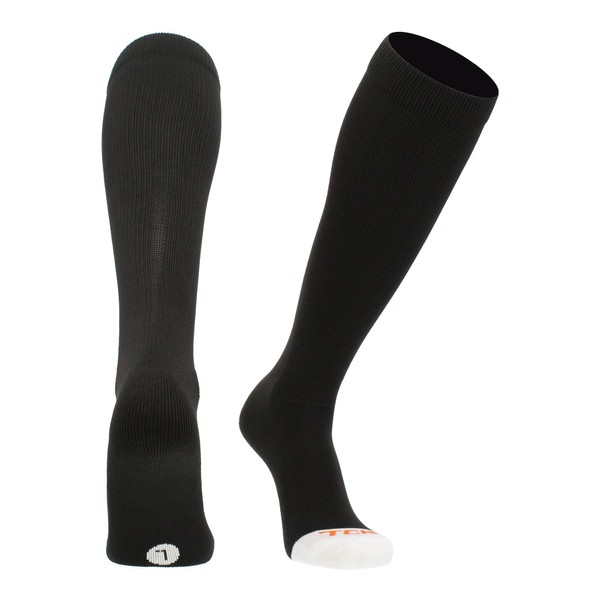 MadSportsStuff Pro Line Over the Calf Baseball Socks (Black, Large)