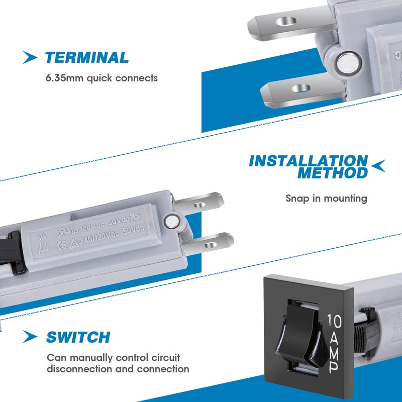 GLOSO Thermal Circuit Breaker Fuseholder Type W Type - 1
