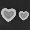 2Ps 3D Corazón Moldes de Silicona, Bricolaje en Forma de