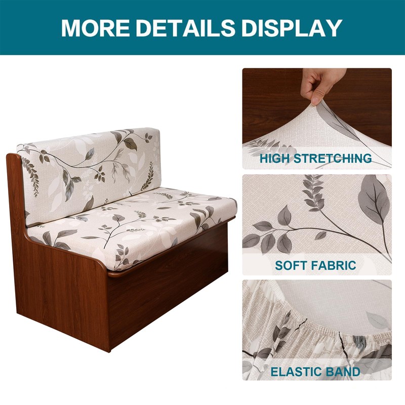 KRFOONN RV Dinette Cushion Covers Stretch Camper Cushions Cover Replacement