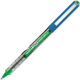 uni-ball Eye Ocean Care UB-150ROP Rollerball Pen - Micro 0.5mm Ballpoint Pen for Super Smooth Writing, Drawing, Arts, Crafts and Colouring - Colourfast, Waterproof, Pack of 12 Green Ink