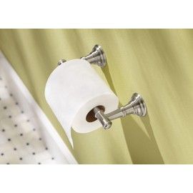 Moen DN9108BN Ellsworth Double Post Wall Mount Pivoting Toilet Paper Holder, Brushed Nickel