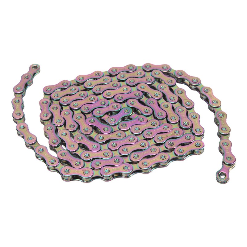 Bicycle Chain High Carbon Steel Colorful 116 Links 9 Speed