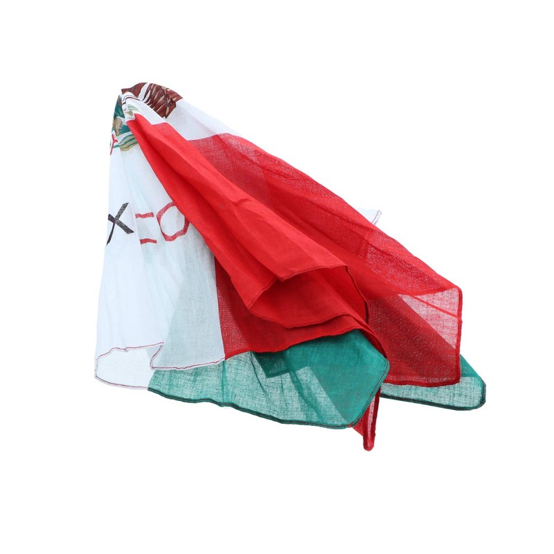 Motique Accessories Large Cotton Bandanas - Mexican Flag- (Mexico)