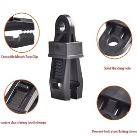 20Pcs Tarp Clips Tent Clip - Heavy Duty Lock Grip Clamps Thumb Screw Secures Tarps Awning Clamp Set for Camping Tarps Awnings Caravan Canopies Car Covers Boat Cover Pool Covers