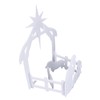 44x27x5cm Christmas Jesus Scene White PP Hollow Board Outdoor Nativity
