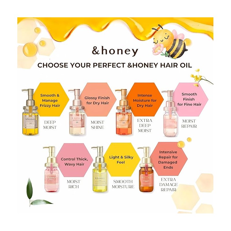 &honey Melty Moist Rich Hair Oil 100ml