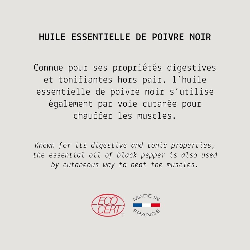 MY COSMETIK Organic Black Pepper Essential Oil 10 ml